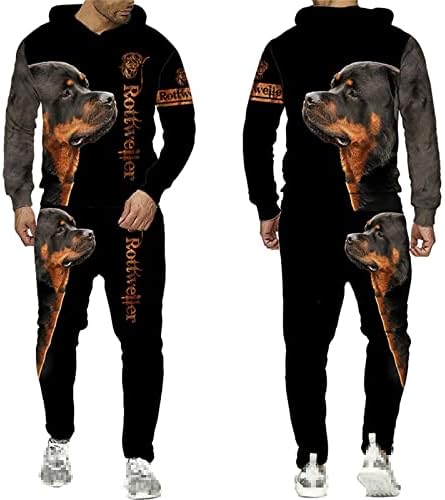 Rottweiler Dog 3D מודפס חליפת קפוצ'ון סתי