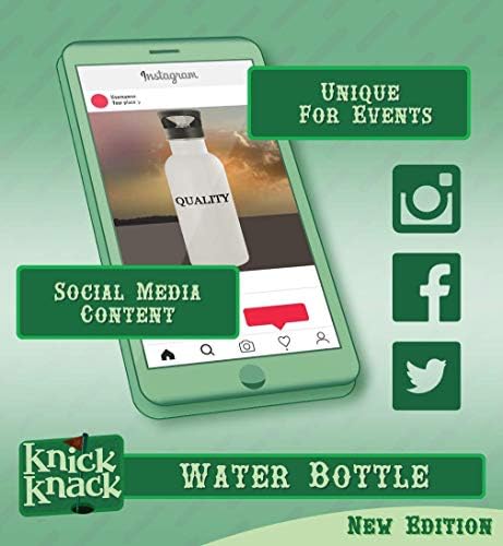 מתנות Knick Knack deuteronomy - 20oz נירוסטה hashtag בקבוק מים חיצוני, כסף