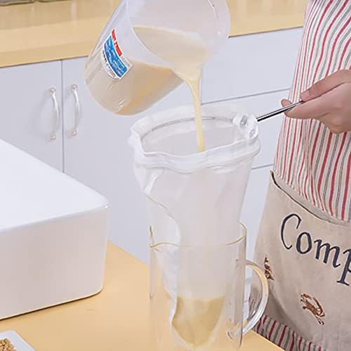 שקית חלב אגוזים עם מעמד, בד מעבר לשימוש חוזר, מחזיק 1, שקית מסננת כותנה 2, שקית מסנן ניילון בצפיפות גבוהה 1, לסינון חלב