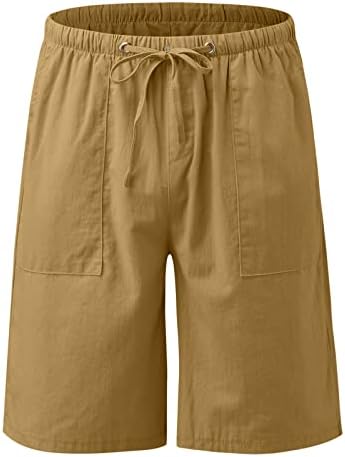 מכנסיים קצרים למתוח זכר קיץ מזדמן מוצק קצר מכנסיים שרוך קצר מכנסיים מכנסיים כיס קצר מכנסיים קצרים עם כיסים